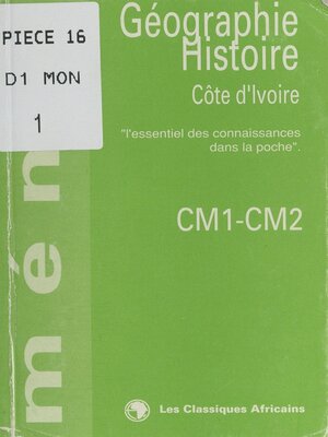 cover image of Géographie-histoire